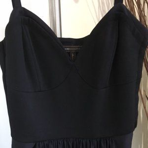 Black bustier gown